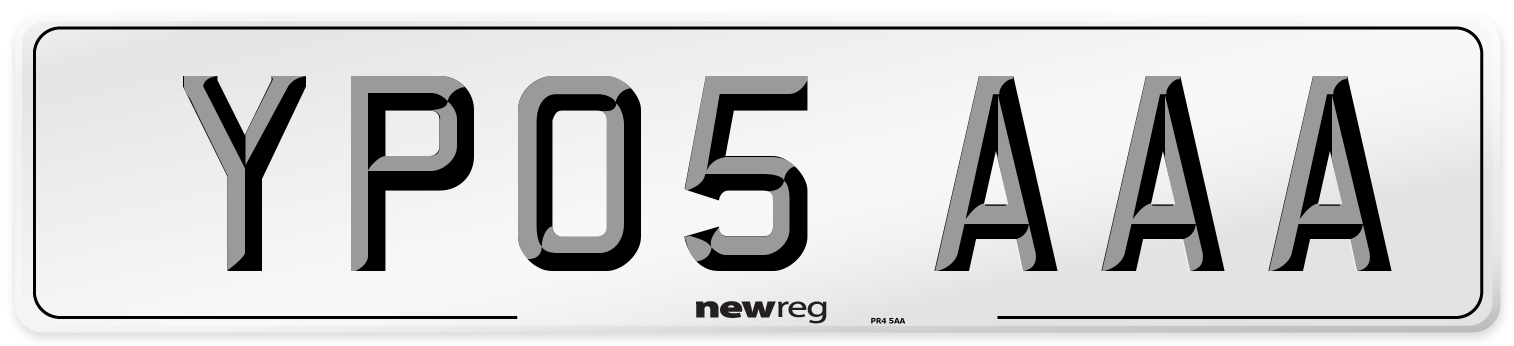 YP05 AAA Number Plate from New Reg